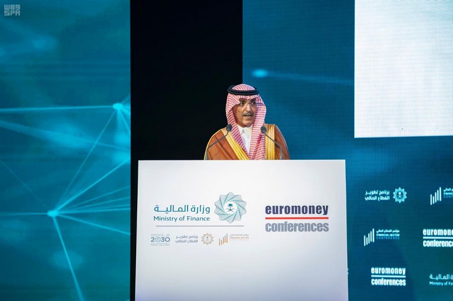 لدى افتتاحه مؤتمر يوروموني السعودية..الجدعان:76 مليار ريال تدفقات أجنبية وسعت الاستثمار