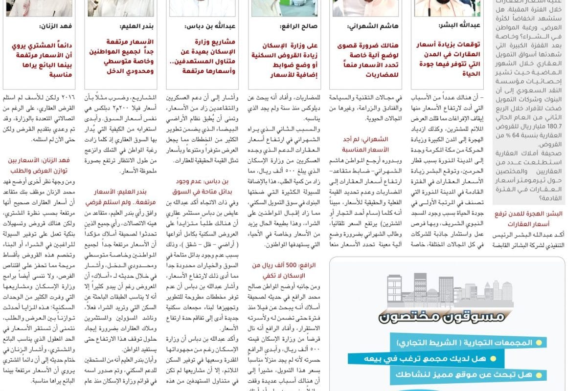 أسعار العقارات