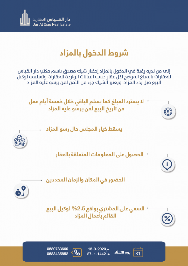دار القياس العقارية تطرح مجموعة من العقارات في الرياض