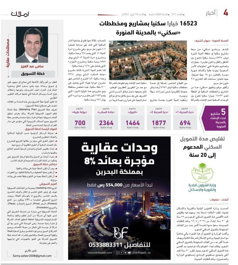 Amlak 217 مشاريع سكنية