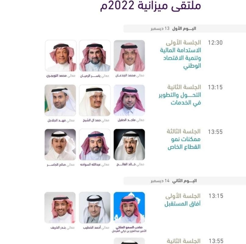 ملتقى ميزانية المملكة