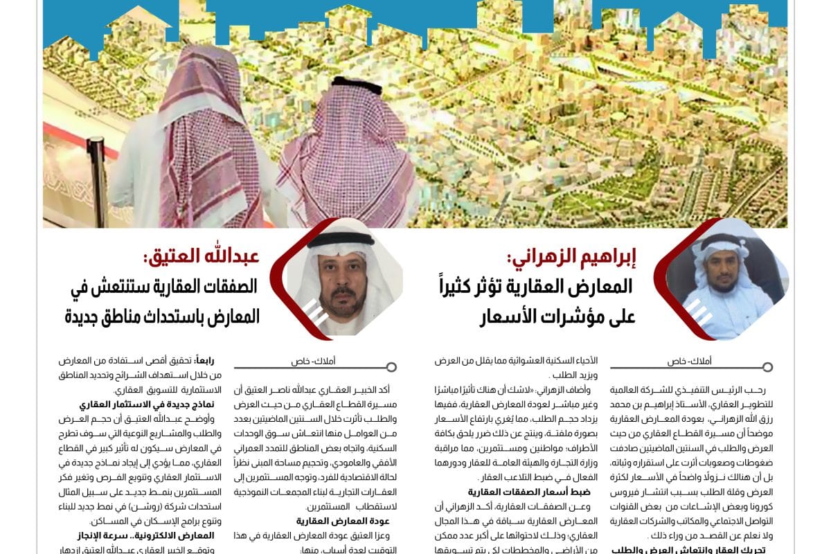 9 استطلاع عودة المعارض العقارية - الزهراني - العقيق