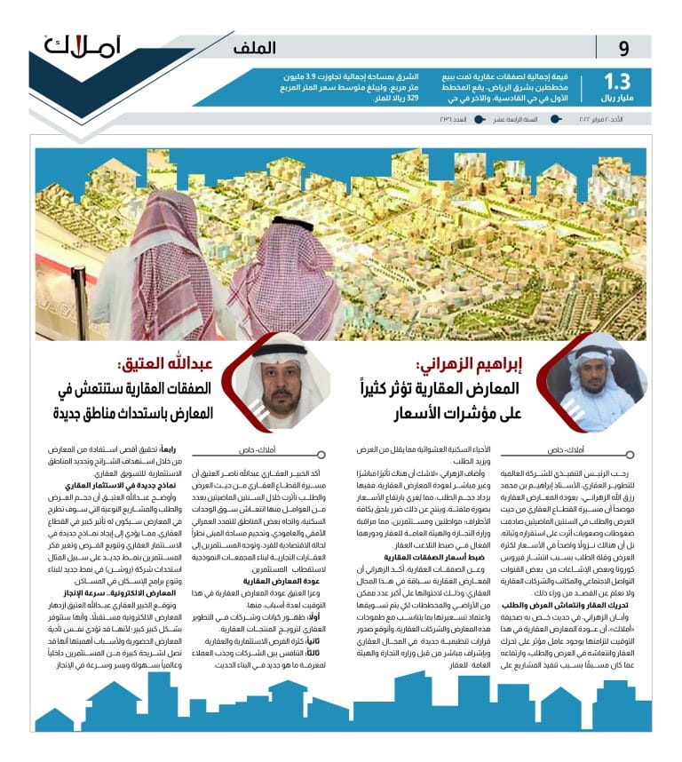 9 استطلاع عودة المعارض العقارية - الزهراني - العقيق