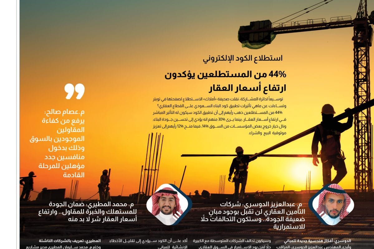 9 استطلاع كود البناء السعودي