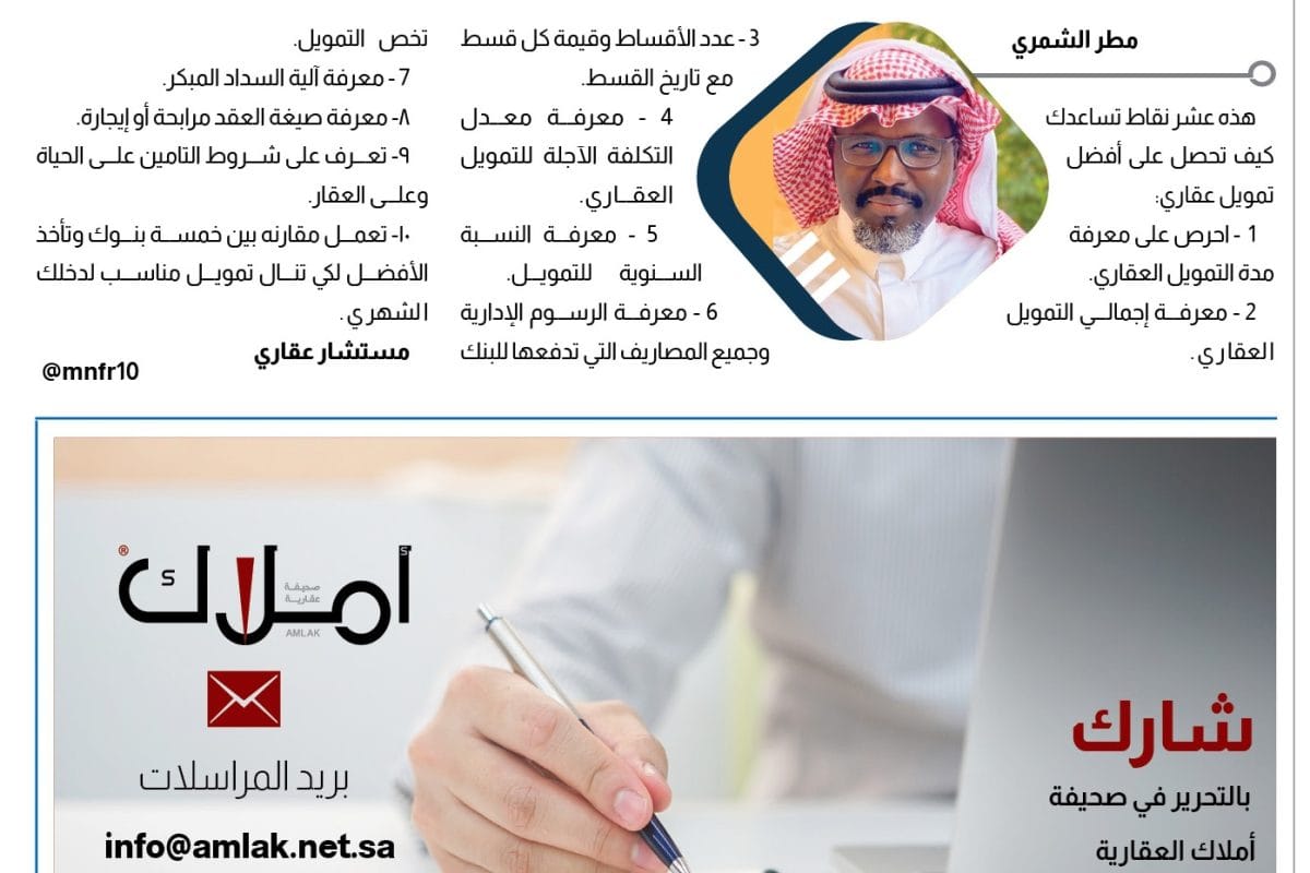 مطر الشمري - تمويل عقاري