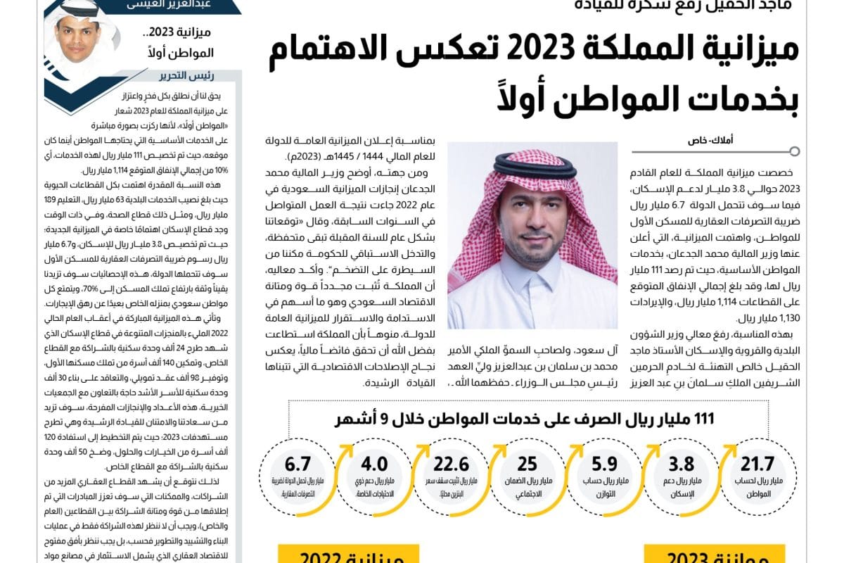 ميزانية المملكة 2023