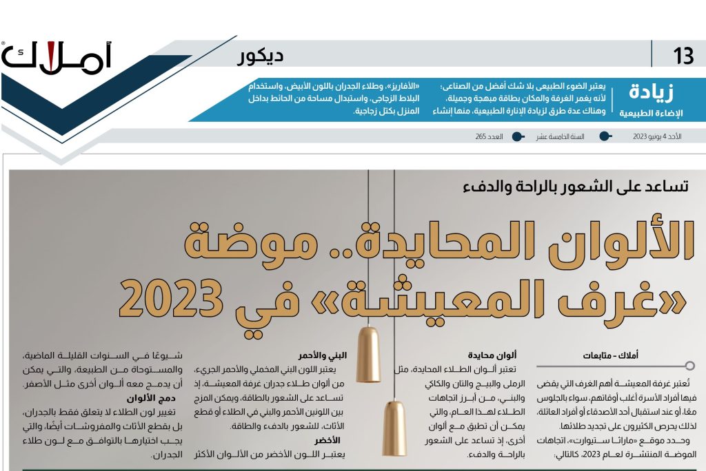 ديكور الألوان المحايدة