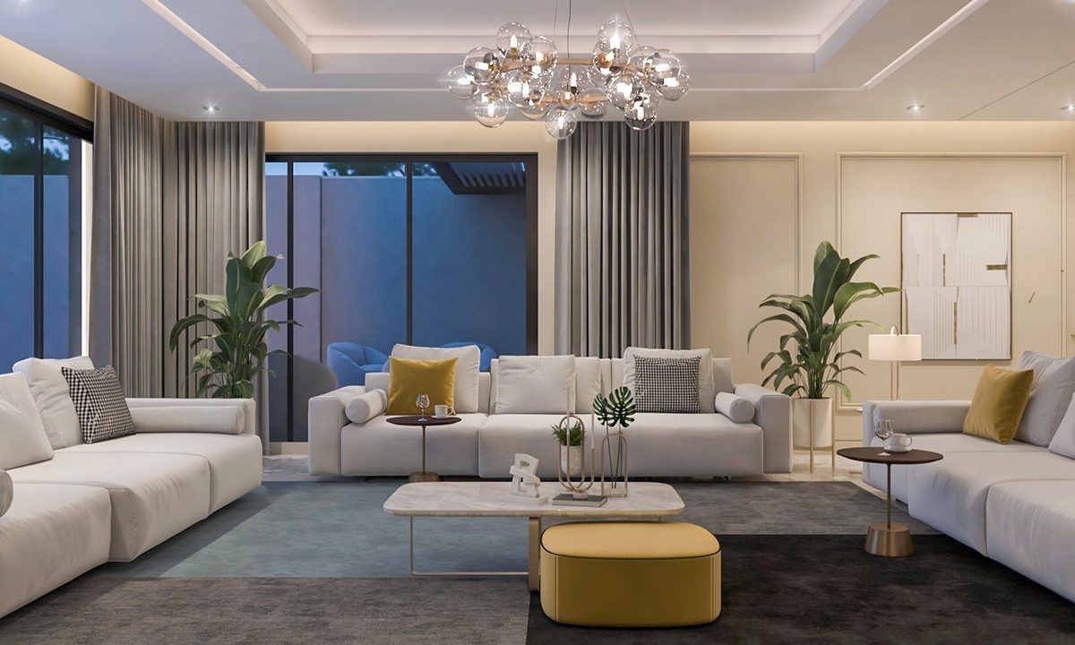 ترتيب أثاث غرفة المعيشة