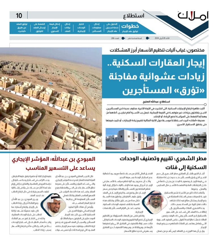 زيادة أسعار إيجار العقارات السكنية - استطلاع