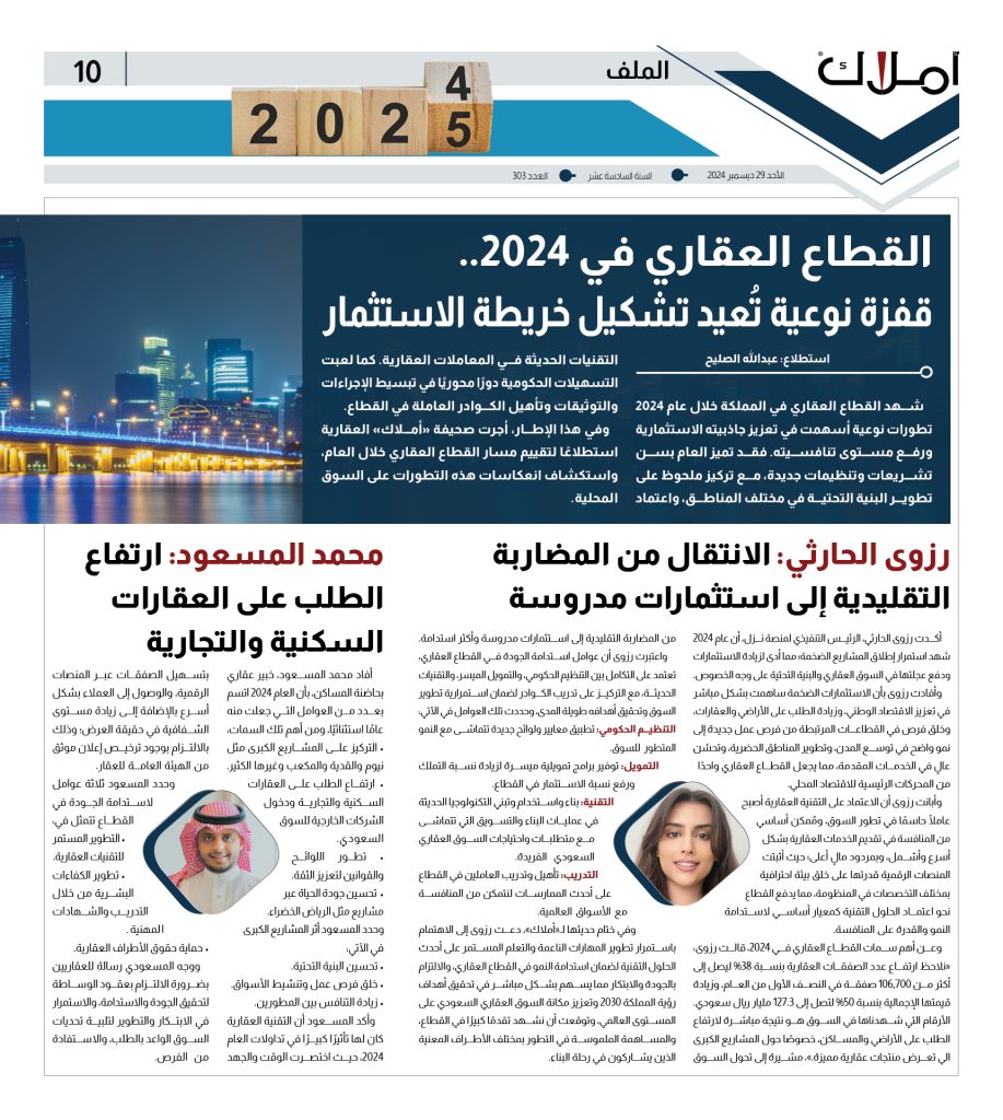 استطلاع القطاع العقاري في 2024