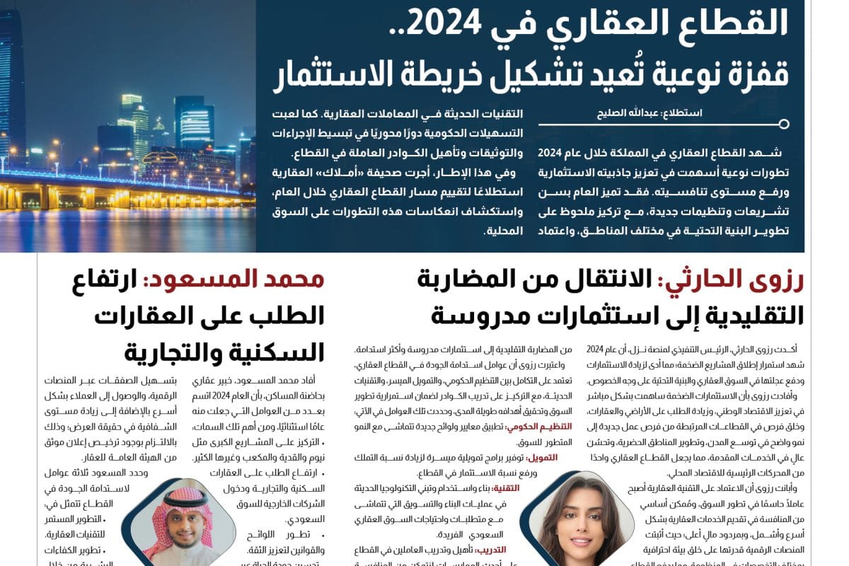 استطلاع القطاع العقاري في 2024