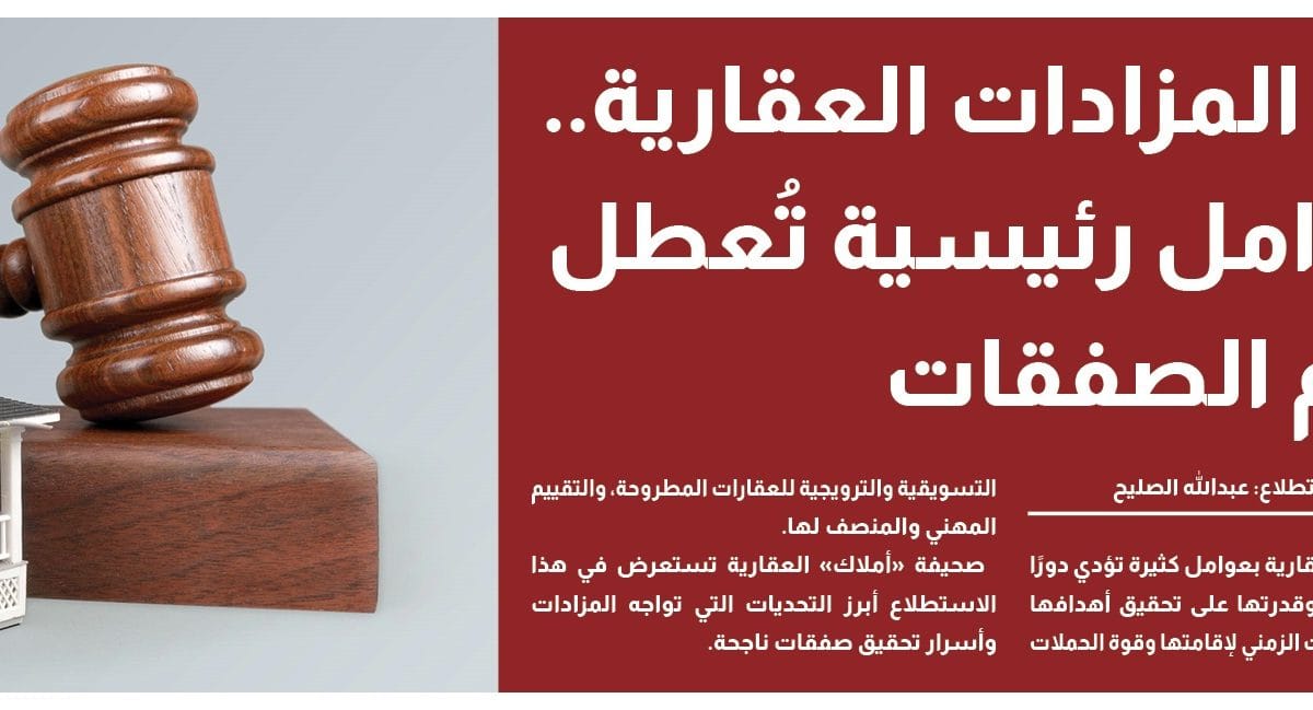 Real estate auctions falter