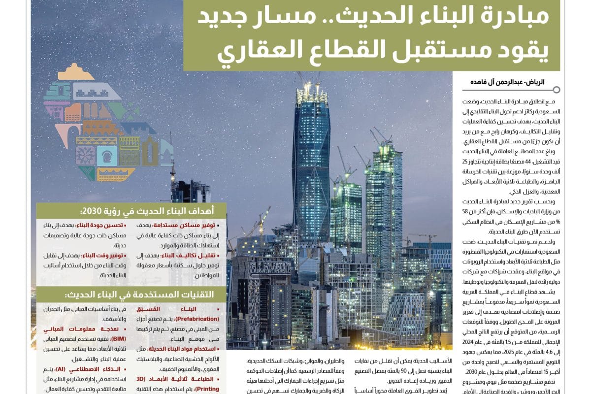 مبادرة البناء الحديث - الطريق إلى الرؤية..