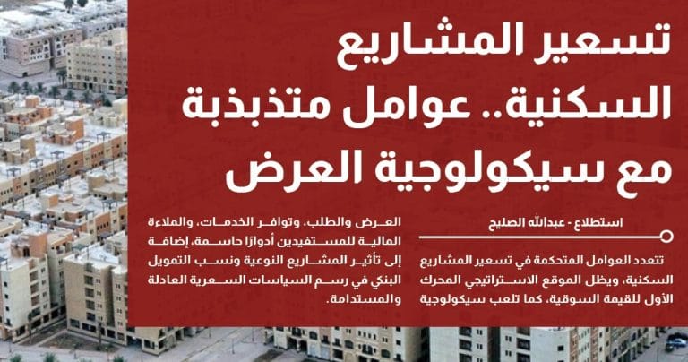 استطلاع تسعير المشاريع السكنية