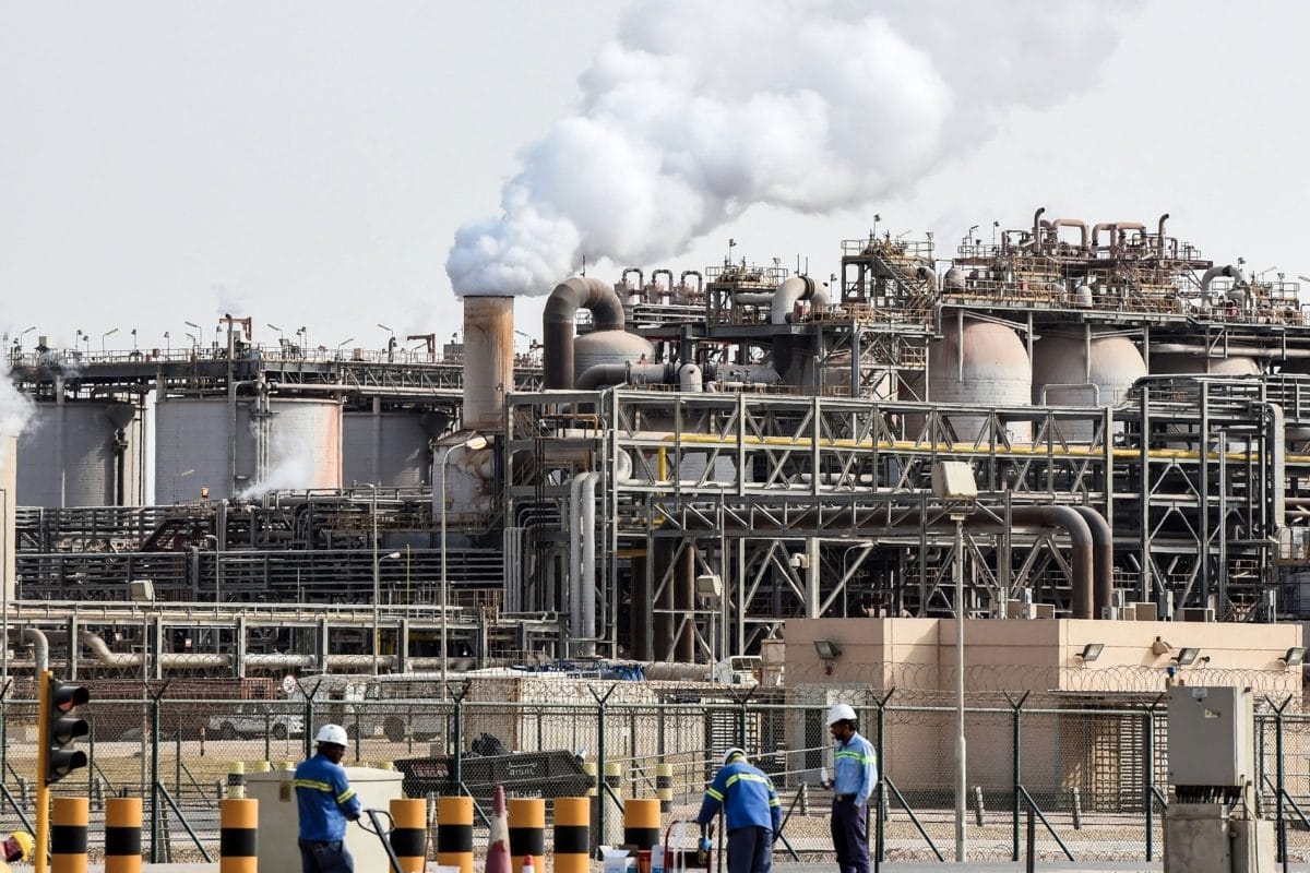 A Ma'aden aluminum plant in the Ras Al-Khair Industrial Zone