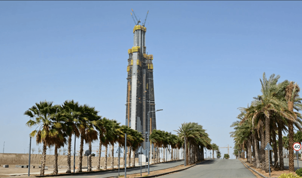 برج جدة يعد الأطول في العالم بعد الانتهاء من أ‘عمال الإنشاءات